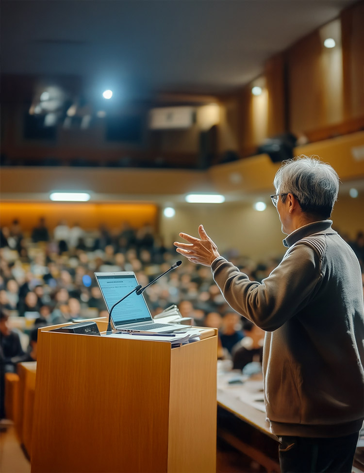 セミナーをしている様子